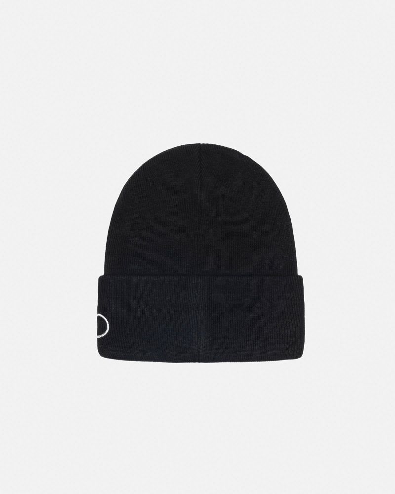 STUSSY CUFF BEANIE CROWN Noir | STUSSY-56028