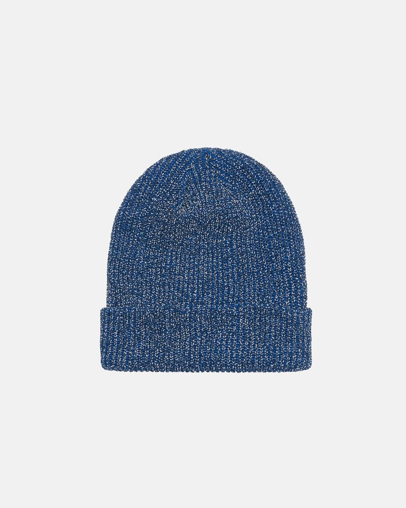 STUSSY CUFF BEANIE REFLECTIVE YARN Bleu Royal | STUSSY-56024