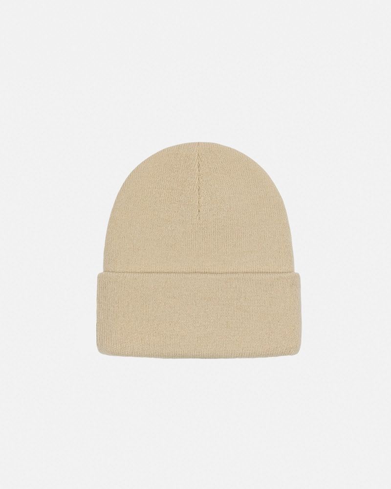STUSSY CUFF BEANIE S SPORT Beige | STUSSY-56026