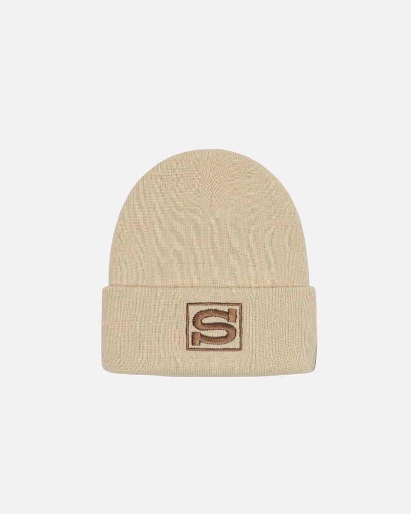 STUSSY CUFF BEANIE S SPORT Beige | STUSSY-56026