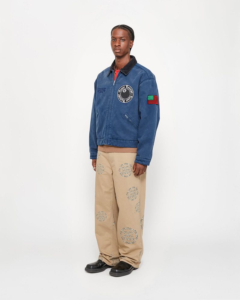 STUSSY DENIM TEARS CANVAS JACKET Bleu | STUSSY-56342