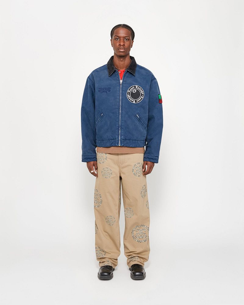 STUSSY DENIM TEARS CANVAS JACKET Bleu | STUSSY-56342