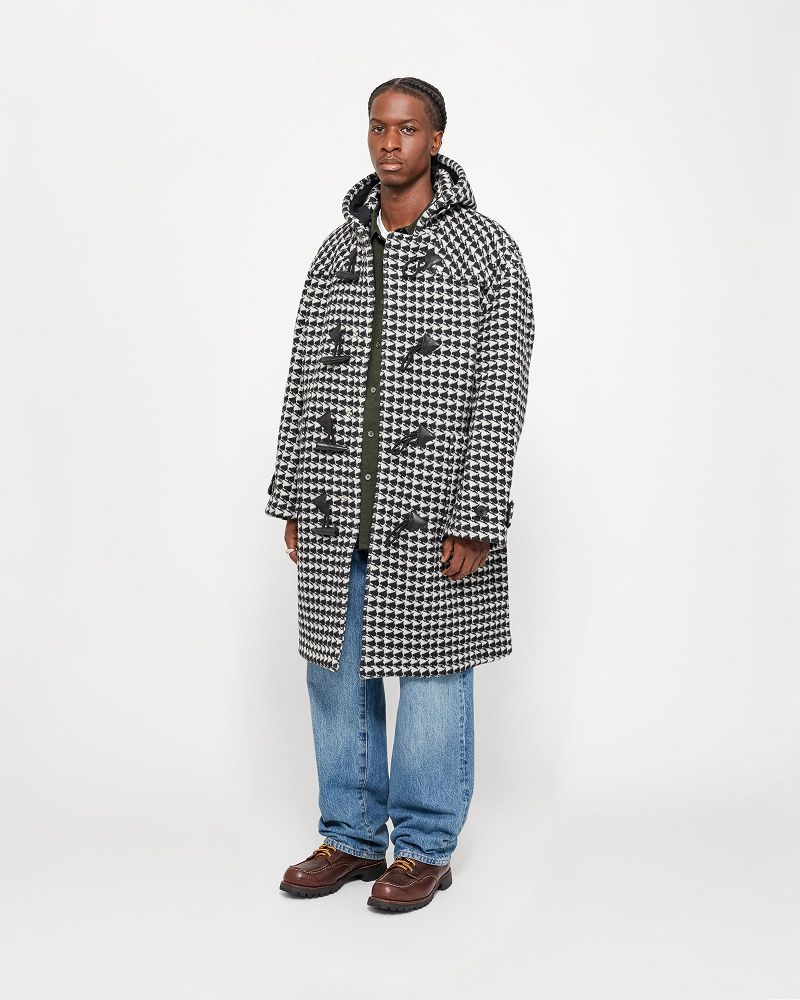 STUSSY DENIM TEARS DUFFLE COAT Noir | STUSSY-56341