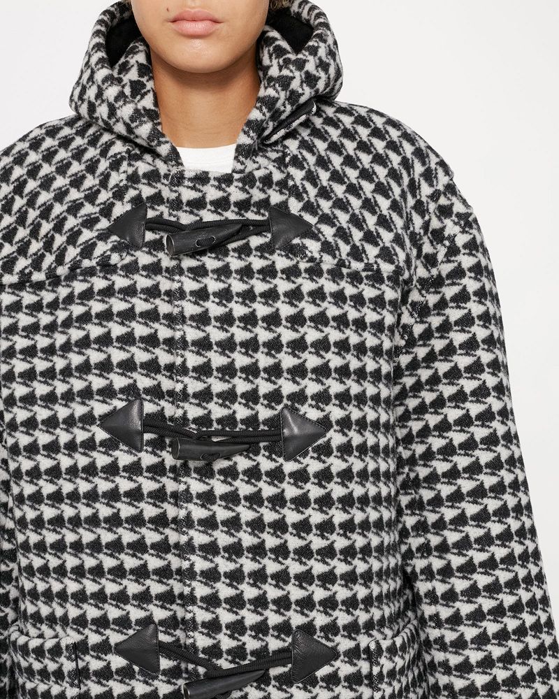 STUSSY DENIM TEARS DUFFLE COAT Noir | STUSSY-56341