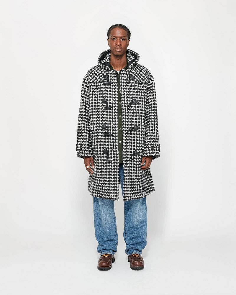 STUSSY DENIM TEARS DUFFLE COAT Noir | STUSSY-56341
