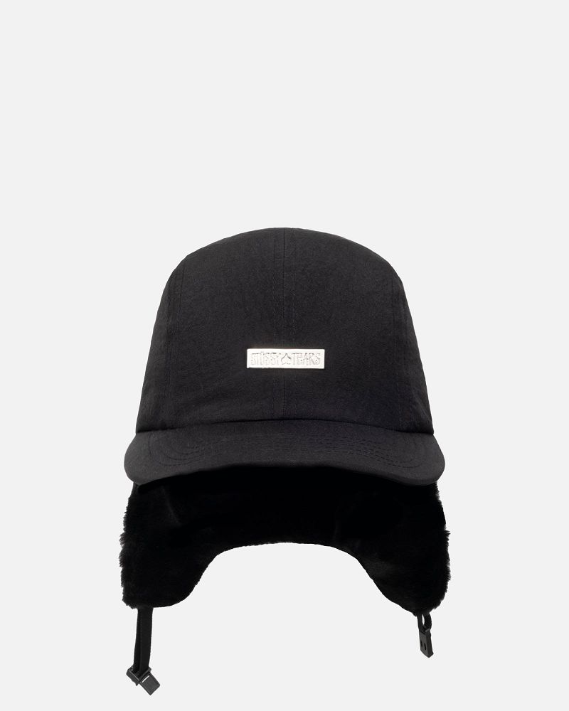 STUSSY DENIM TEARS EARFLAP CAP Noir | STUSSY-55952