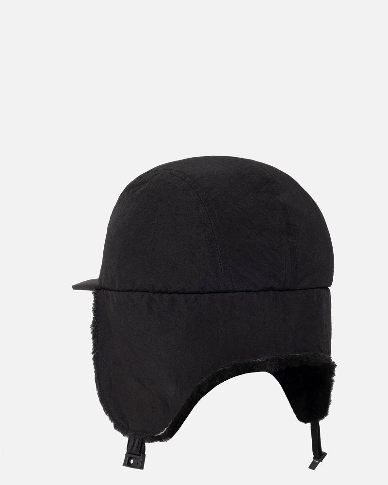 STUSSY DENIM TEARS EARFLAP CAP Noir | STUSSY-55952