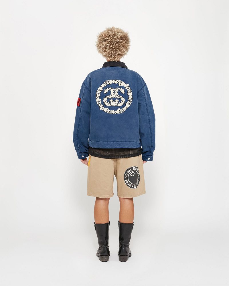 STUSSY DENIM TEARS GYM SHORT Kaki | STUSSY-56036