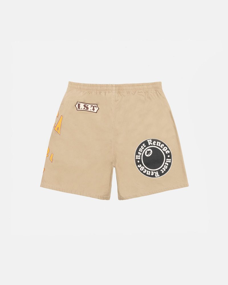 STUSSY DENIM TEARS GYM SHORT Kaki | STUSSY-56036