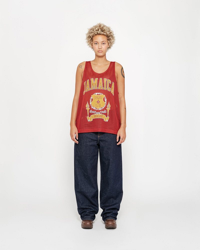 STUSSY DENIM TEARS MESH TANK Marron | STUSSY-56168