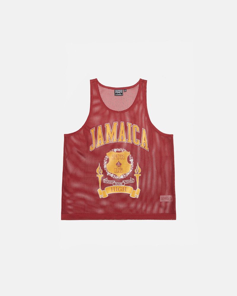 STUSSY DENIM TEARS MESH TANK Marron | STUSSY-56168