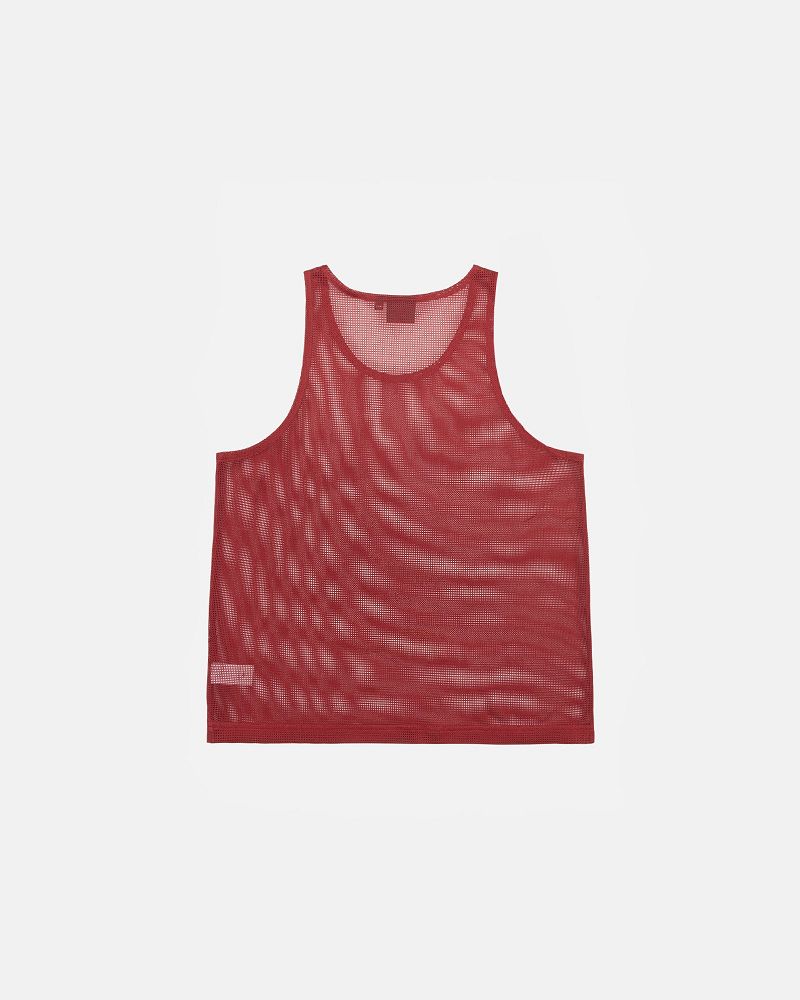 STUSSY DENIM TEARS MESH TANK Marron | STUSSY-56168