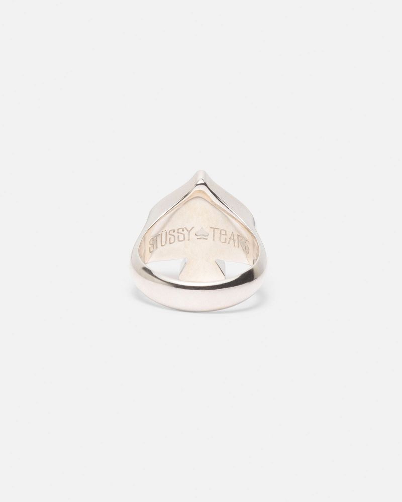 STUSSY DENIM TEARS SPADE RING Argent | STUSSY-55855