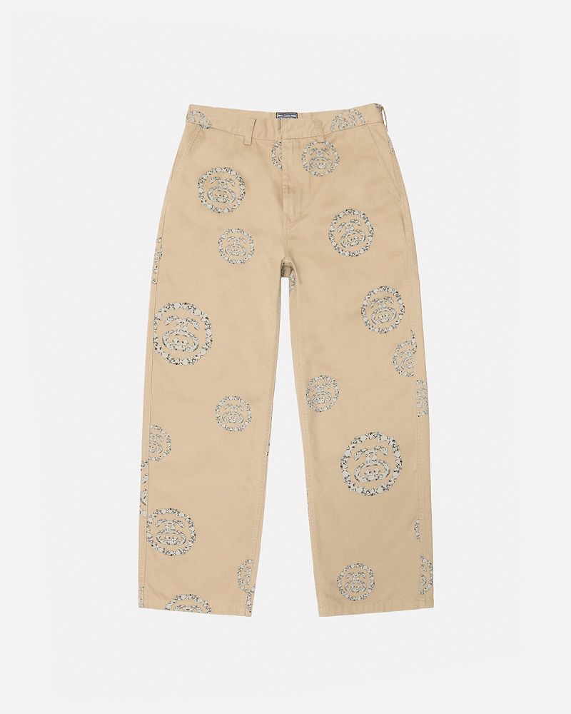 STUSSY DENIM TEARS SS WREATH CHINO Kaki | STUSSY-56073