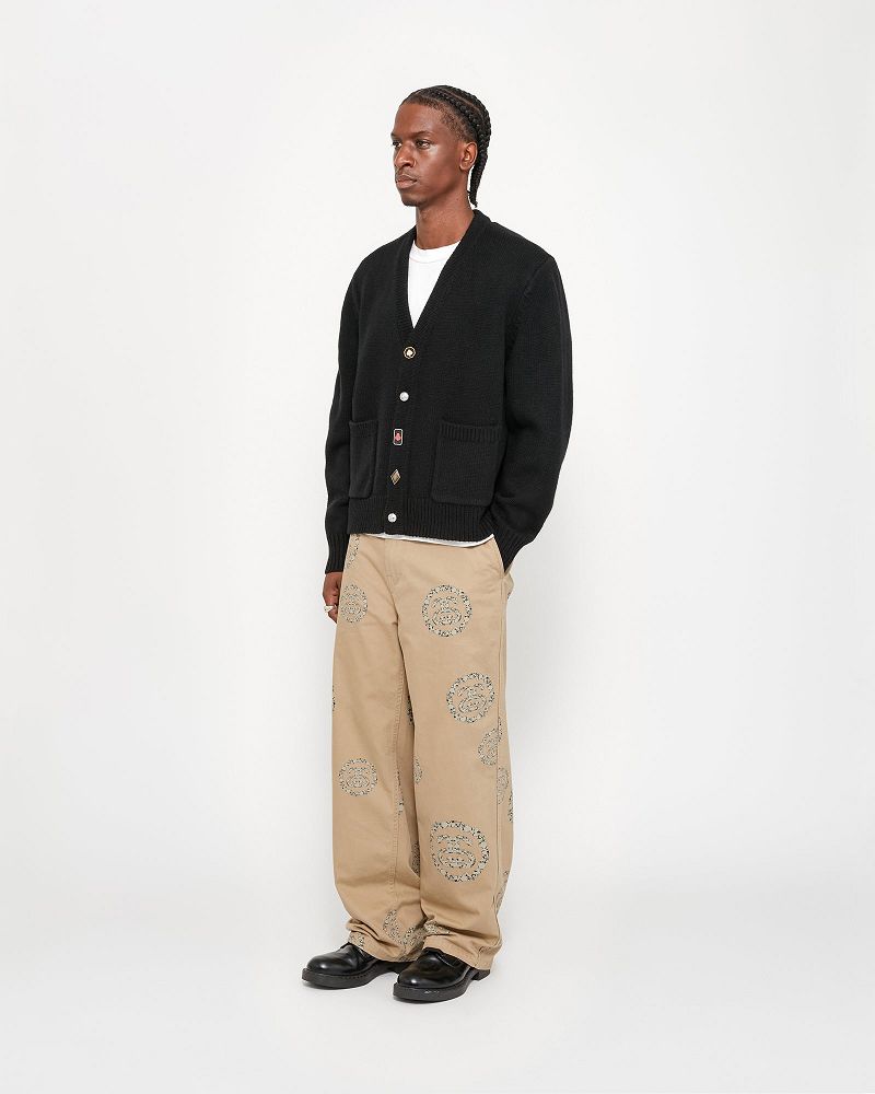 STUSSY DENIM TEARS SUITS CARDIGAN Noir | STUSSY-56174