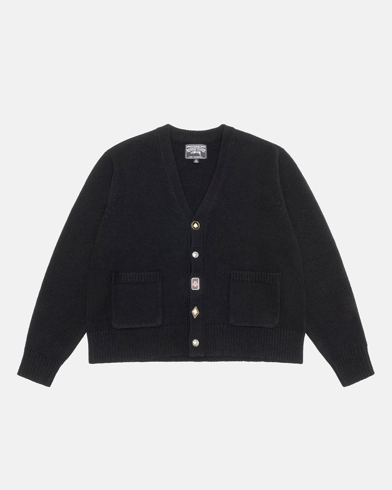STUSSY DENIM TEARS SUITS CARDIGAN Noir | STUSSY-56174