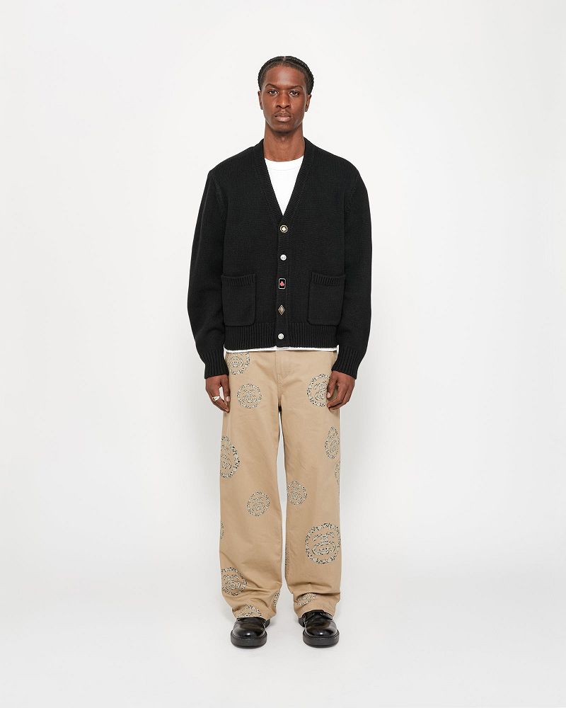 STUSSY DENIM TEARS SUITS CARDIGAN Noir | STUSSY-56174