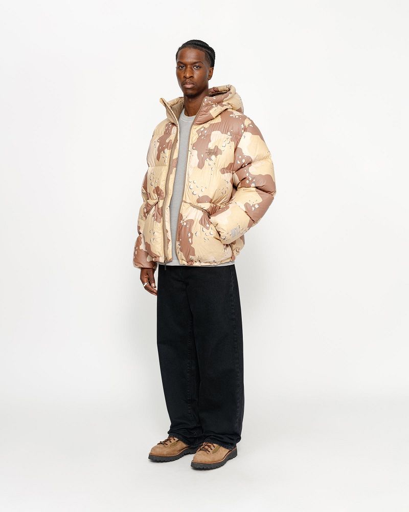 STUSSY DOWN PARKA CAMO RIPSTOP Kaki | STUSSY-56351