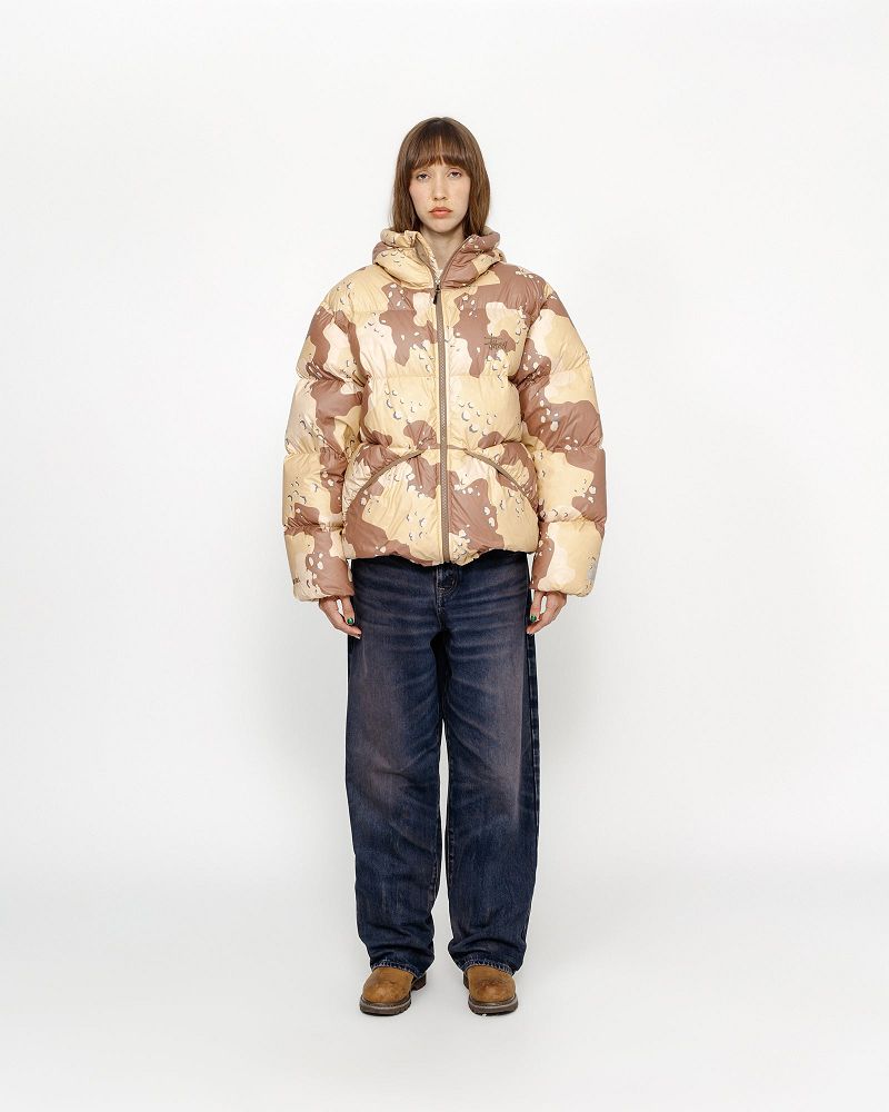 STUSSY DOWN PARKA CAMO RIPSTOP Kaki | STUSSY-56351