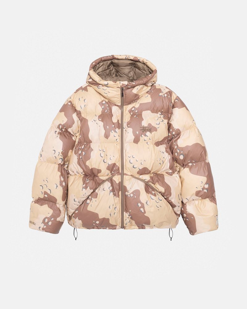 STUSSY DOWN PARKA CAMO RIPSTOP Kaki | STUSSY-56351