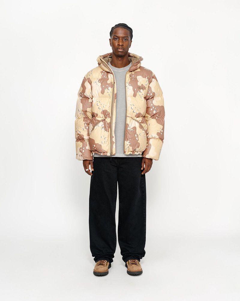 STUSSY DOWN PARKA CAMO RIPSTOP Kaki | STUSSY-56351