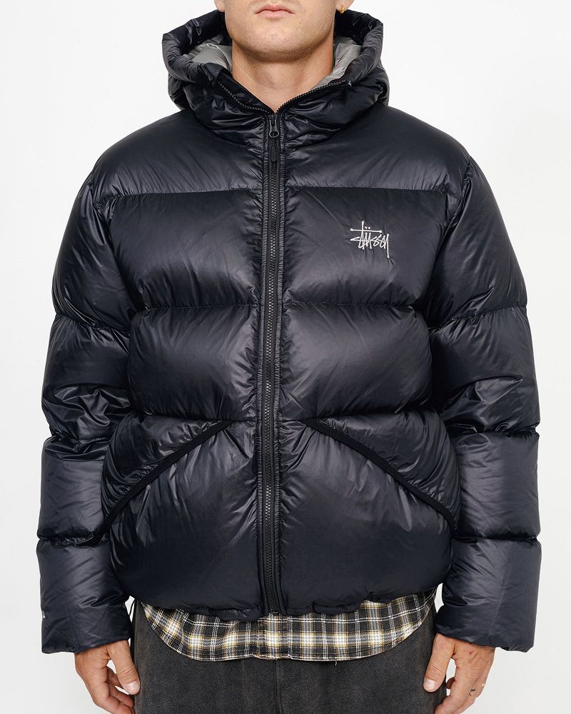 STUSSY DOWN PARKA MICRO RIPSTOP Noir | STUSSY-56354
