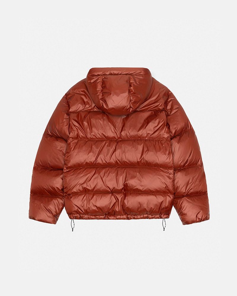 STUSSY DOWN PARKA MICRO RIPSTOP Rouge Foncé | STUSSY-56353