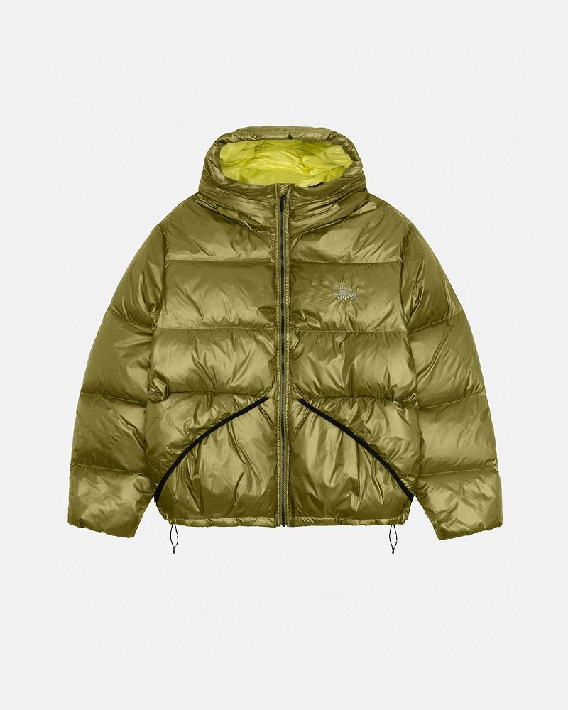 STUSSY DOWN PARKA MICRO RIPSTOP Vert Olive | STUSSY-56352