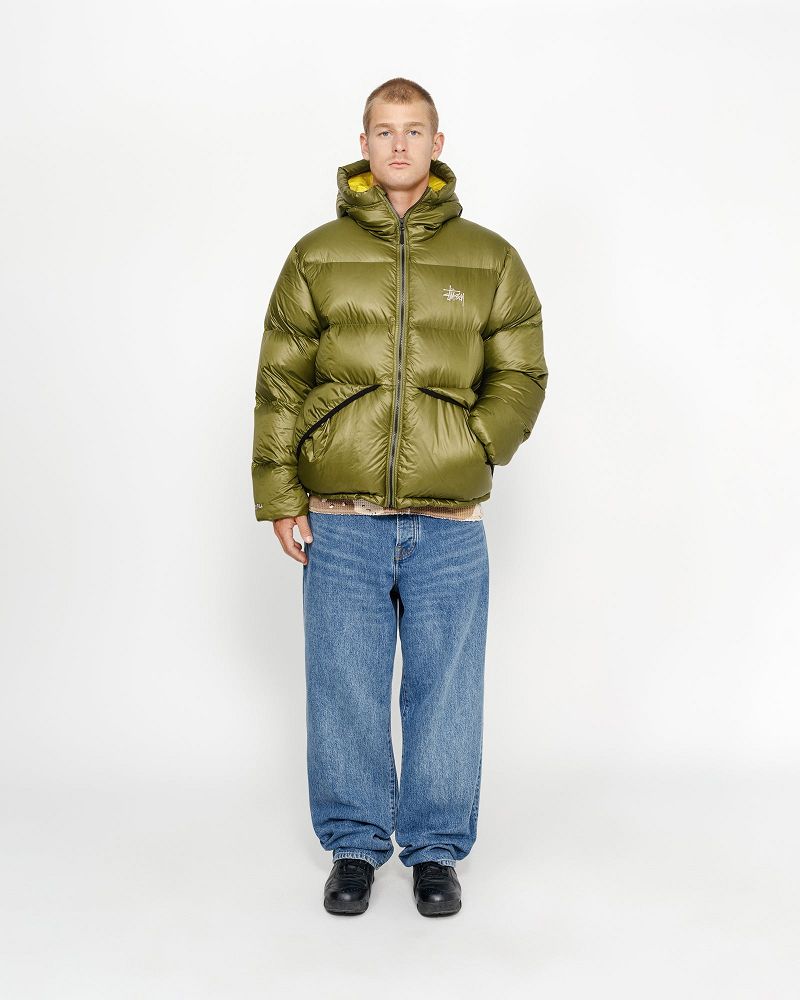 STUSSY DOWN PARKA MICRO RIPSTOP Vert Olive | STUSSY-56352