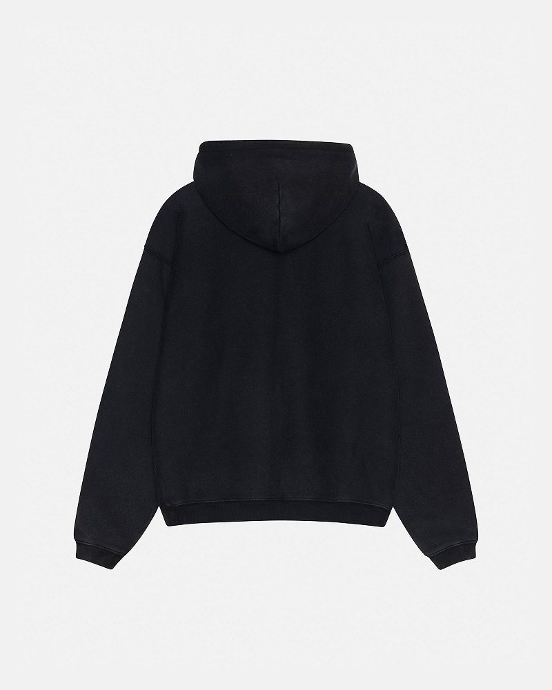 STUSSY FADED GRAPHIC ZIP HOODIE Noir | STUSSY-55829
