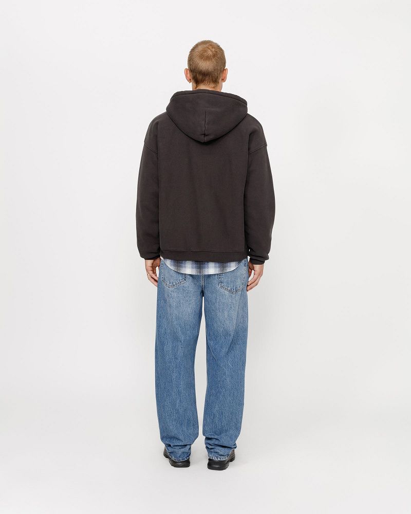 STUSSY FADED GRAPHIC ZIP HOODIE Noir | STUSSY-55829