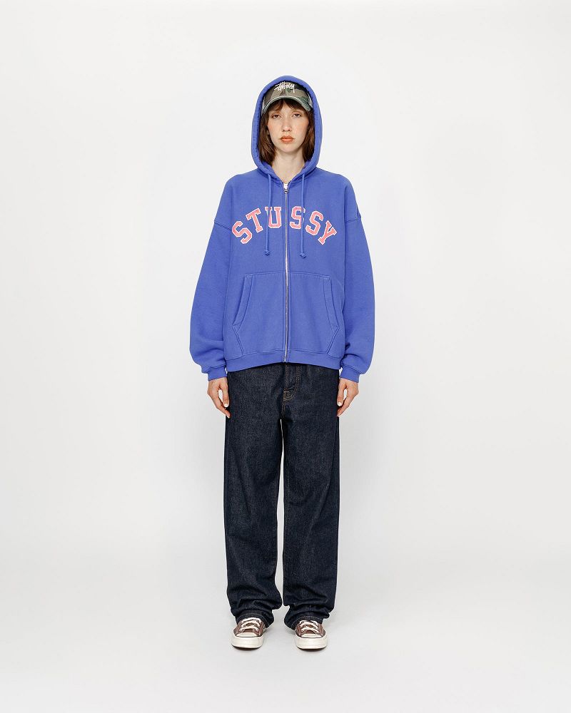 STUSSY FADED GRAPHIC ZIP HOODIE Violette | STUSSY-55830