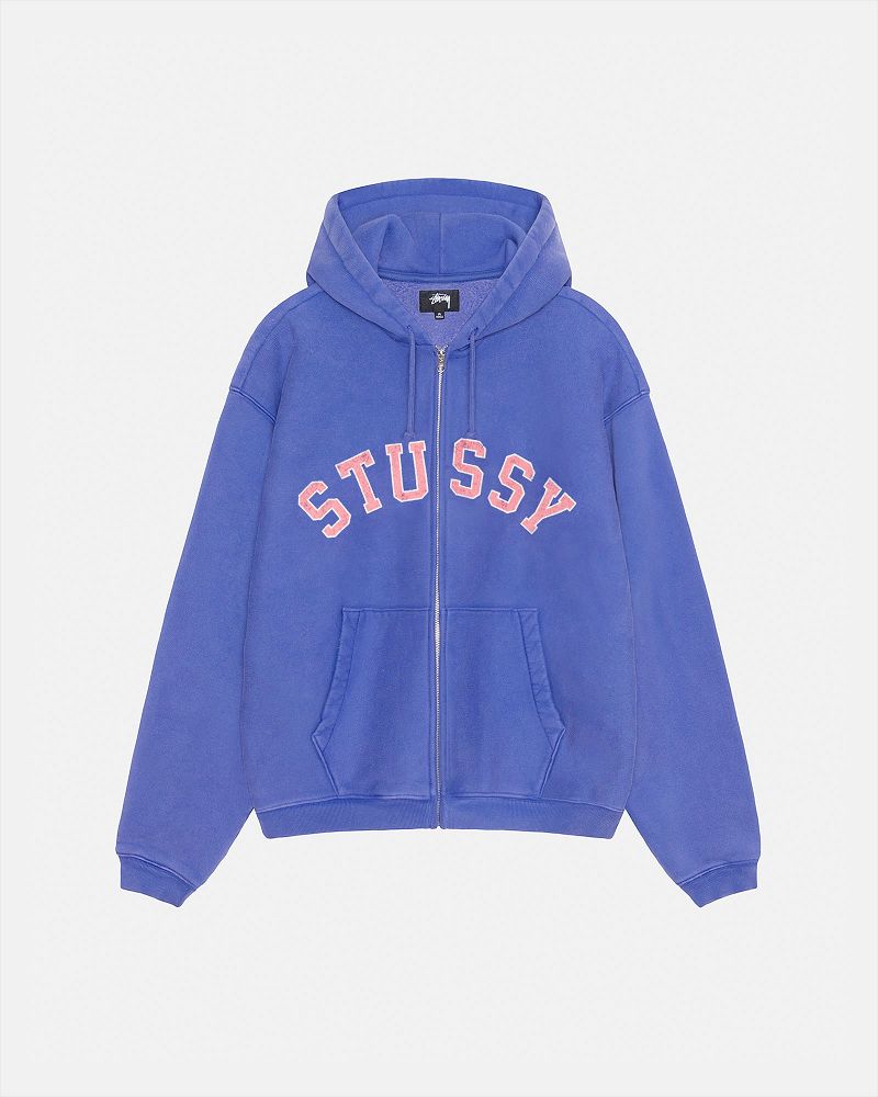 STUSSY FADED GRAPHIC ZIP HOODIE Violette | STUSSY-55830
