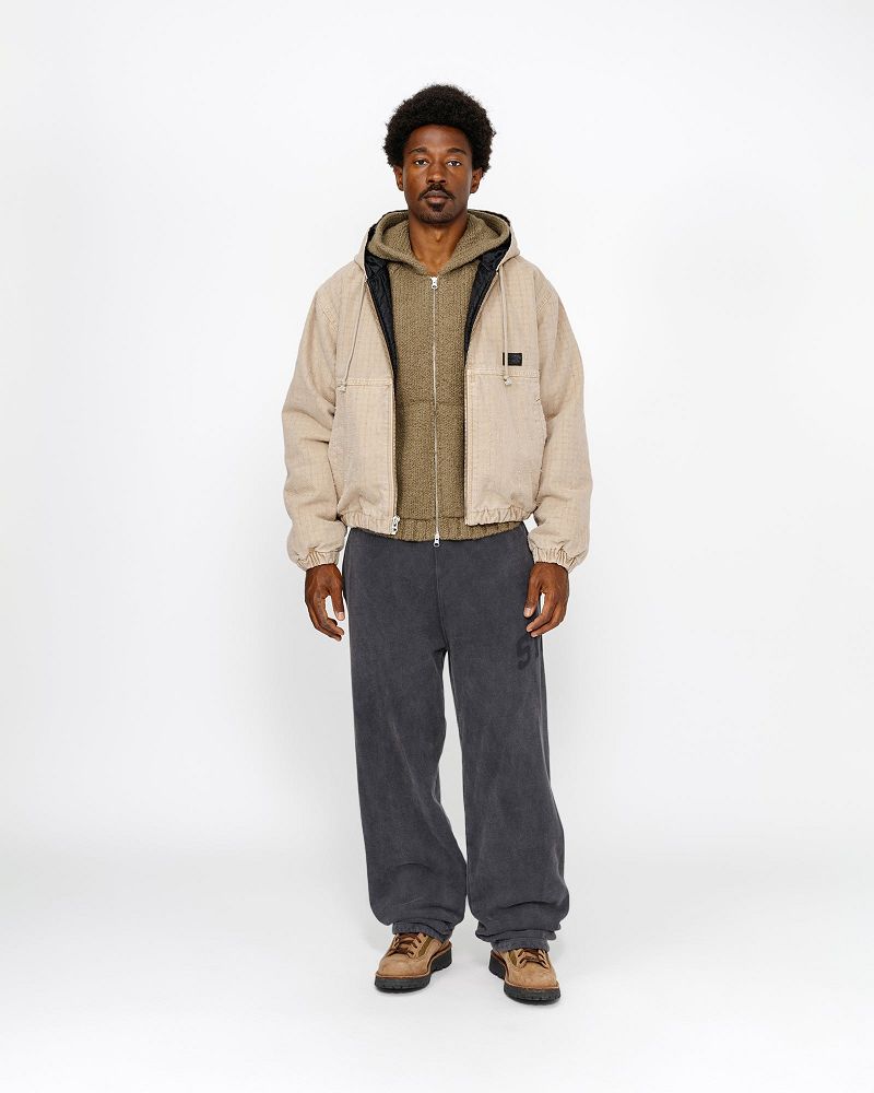 STUSSY FLEECE PANT FADED GRAPHIC Noir | STUSSY-56117
