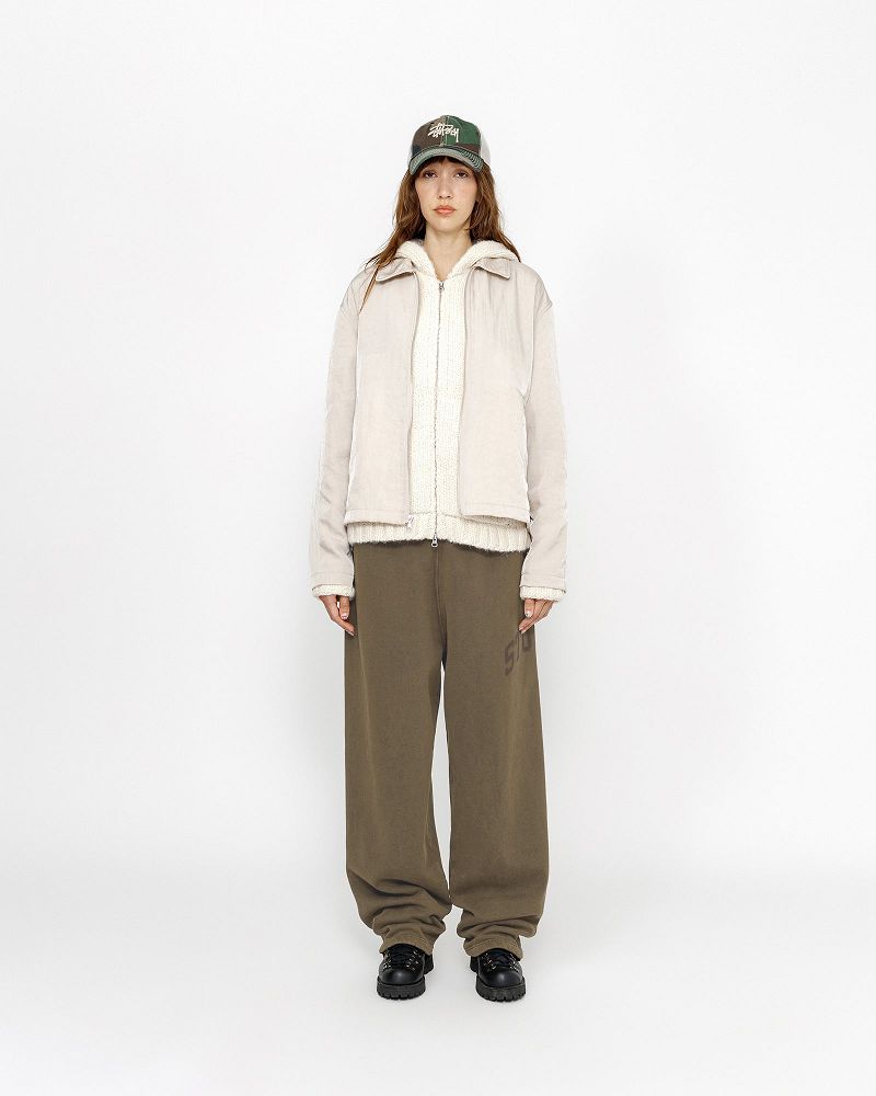 STUSSY FLEECE PANT FADED GRAPHIC Vert Olive | STUSSY-56116