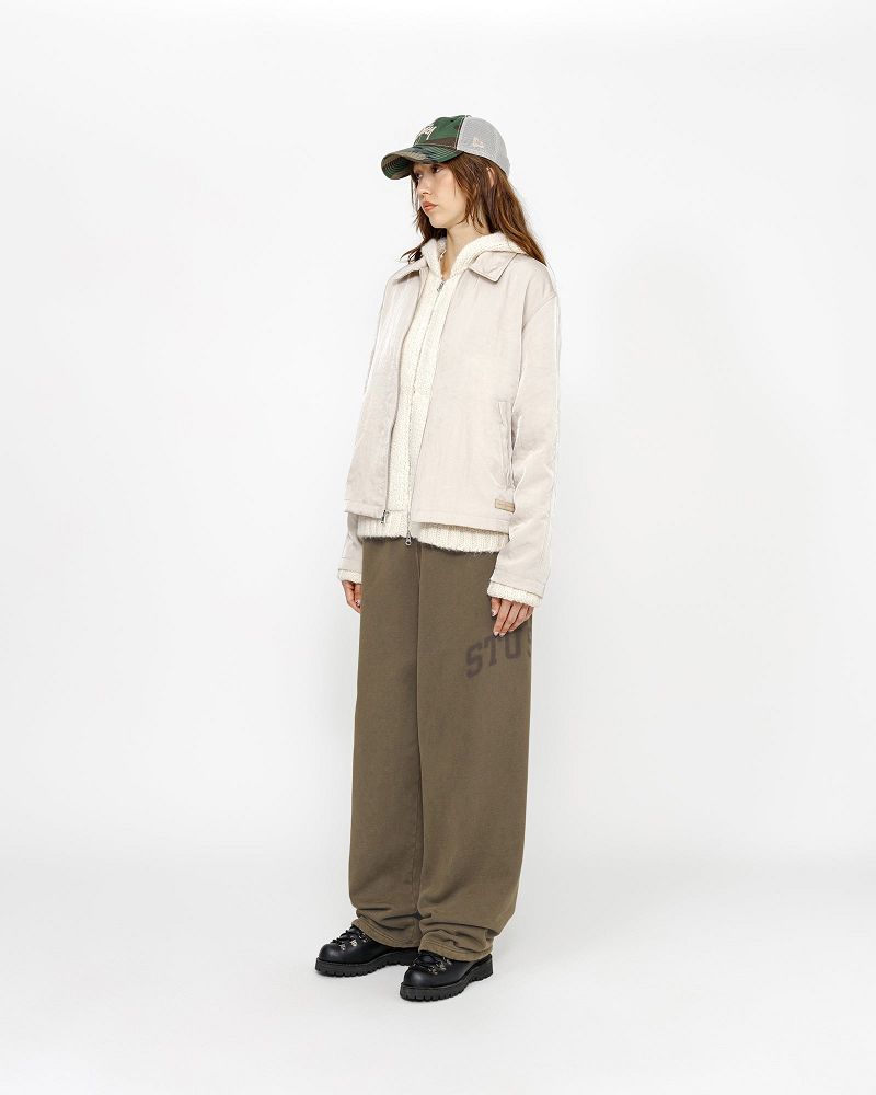 STUSSY FLEECE PANT FADED GRAPHIC Vert Olive | STUSSY-56116