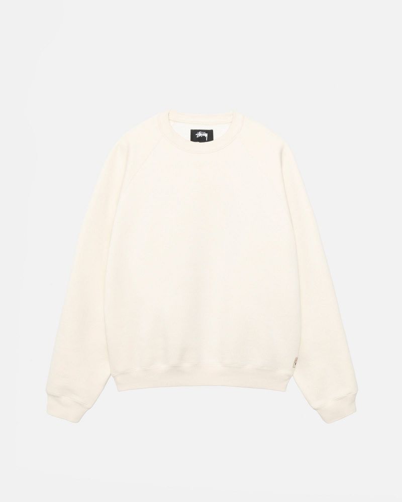 STUSSY FLEECE RAGLAN CREW Beige | STUSSY-56225