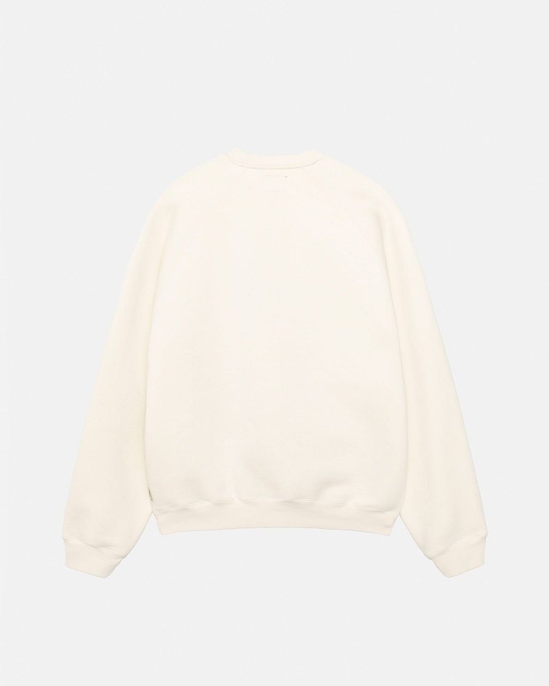 STUSSY FLEECE RAGLAN CREW Beige | STUSSY-56225