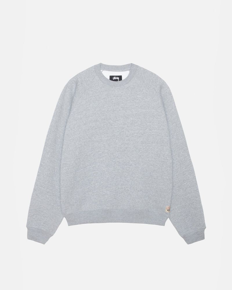 STUSSY FLEECE RAGLAN CREW Grise | STUSSY-56224