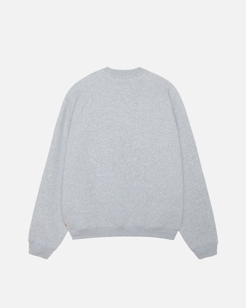 STUSSY FLEECE RAGLAN CREW Grise | STUSSY-56224