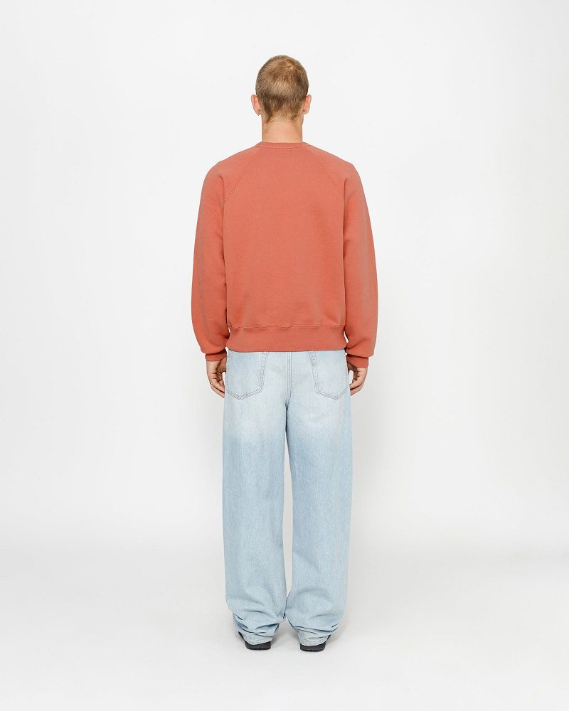 STUSSY FLEECE RAGLAN CREW Rouge Foncé | STUSSY-56228