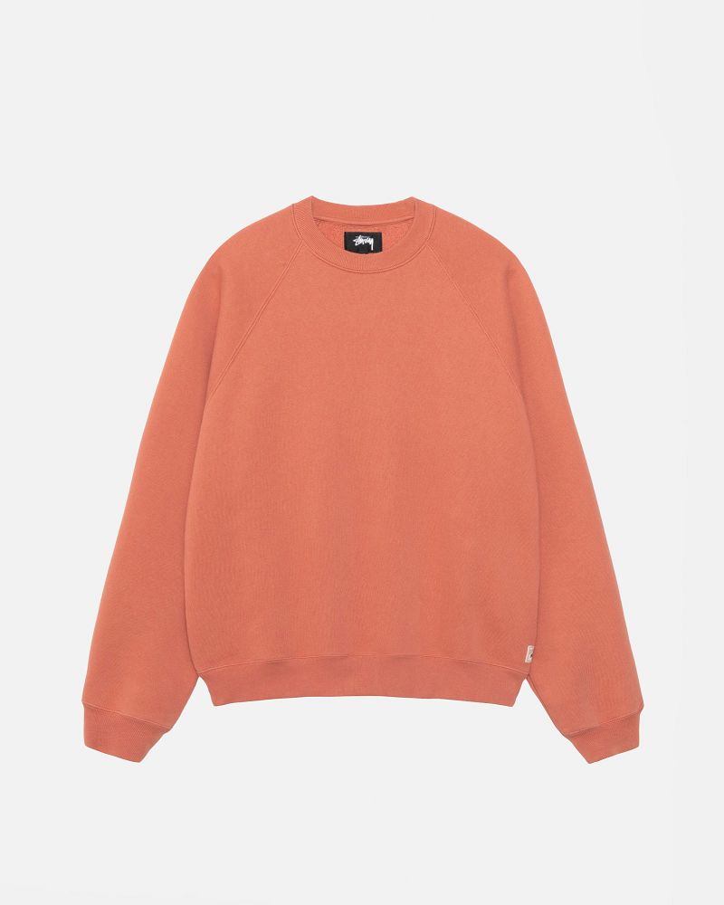 STUSSY FLEECE RAGLAN CREW Rouge Foncé | STUSSY-56228