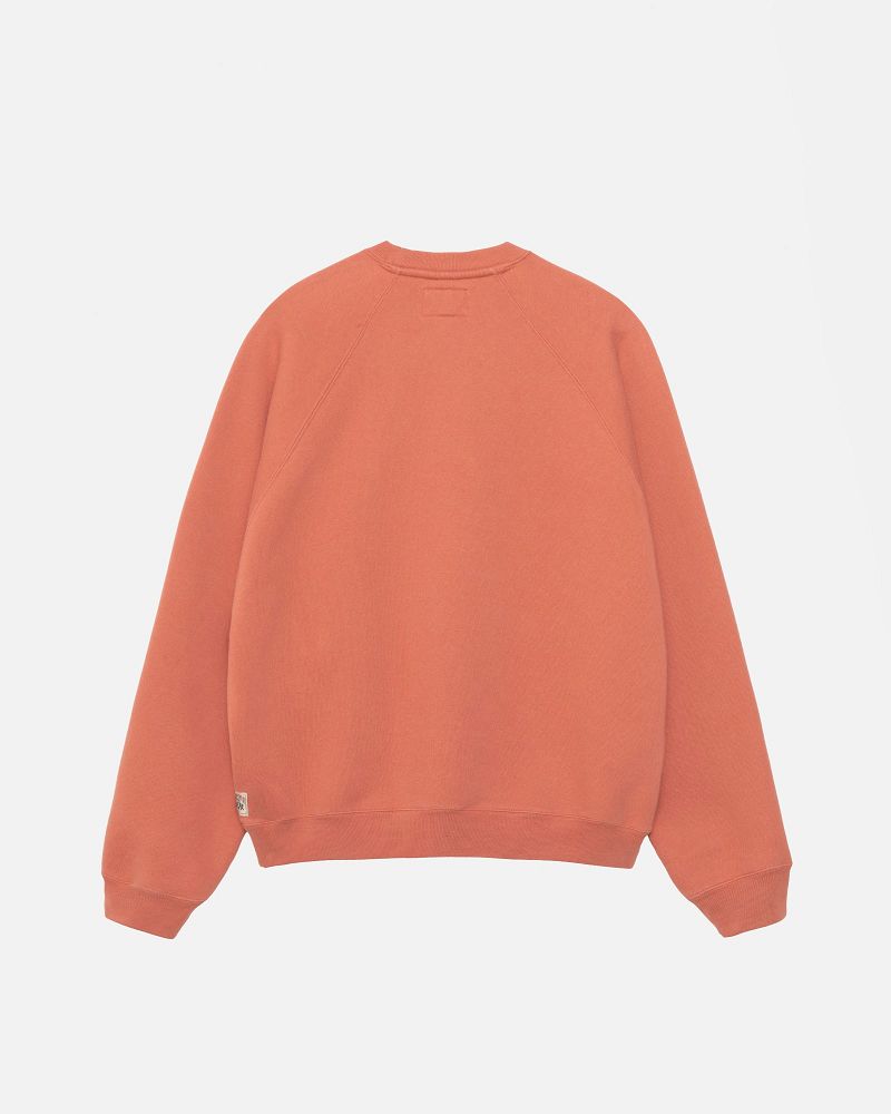 STUSSY FLEECE RAGLAN CREW Rouge Foncé | STUSSY-56228