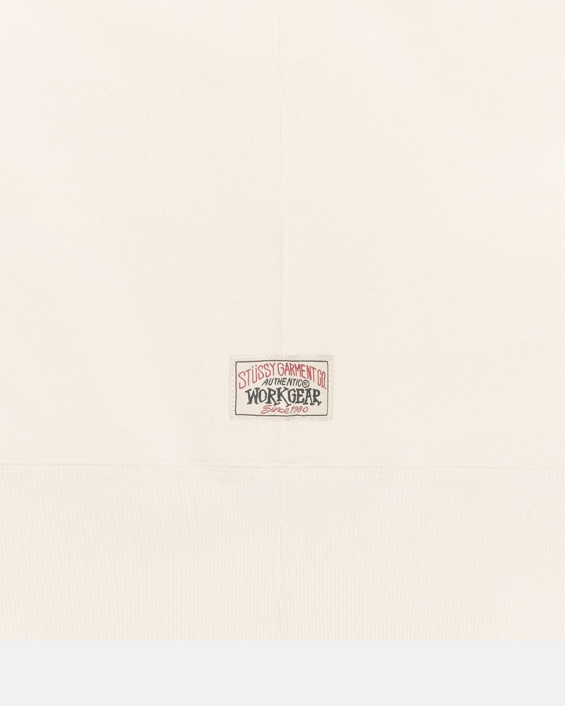 STUSSY FLEECE RAGLAN HOODIE Beige | STUSSY-56283