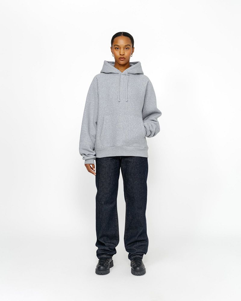 STUSSY FLEECE RAGLAN HOODIE Grise | STUSSY-56282