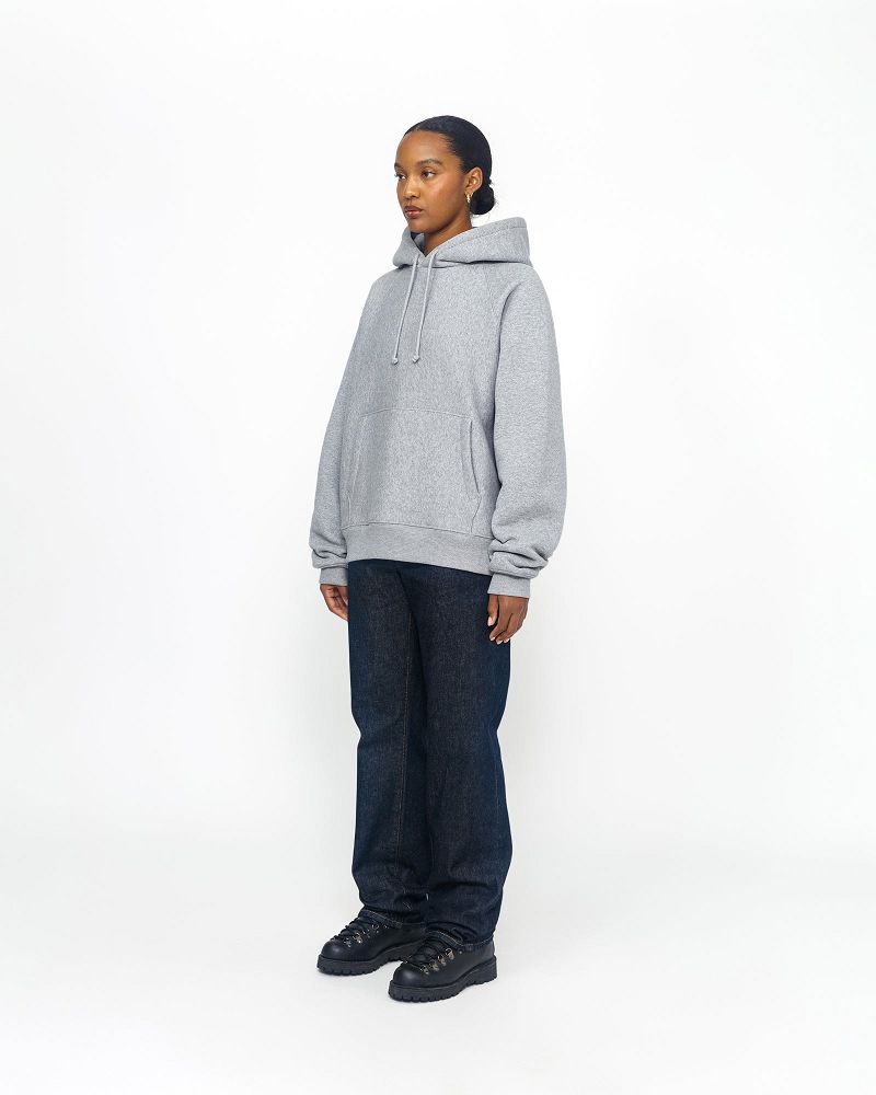 STUSSY FLEECE RAGLAN HOODIE Grise | STUSSY-56282