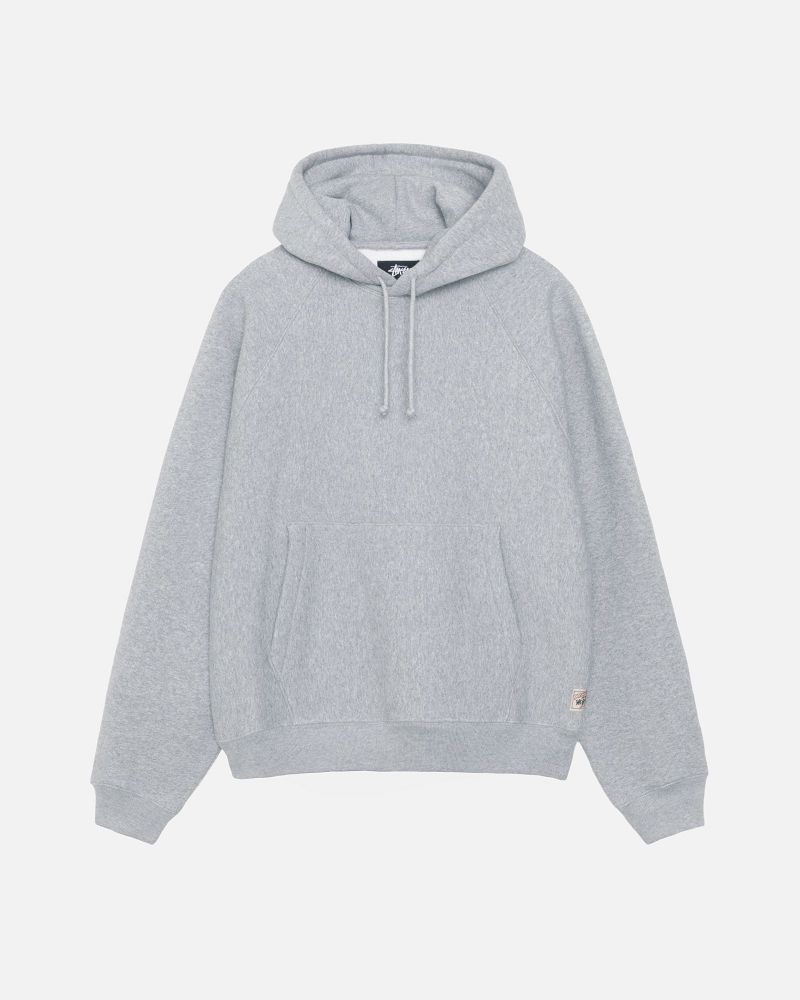 STUSSY FLEECE RAGLAN HOODIE Grise | STUSSY-56282