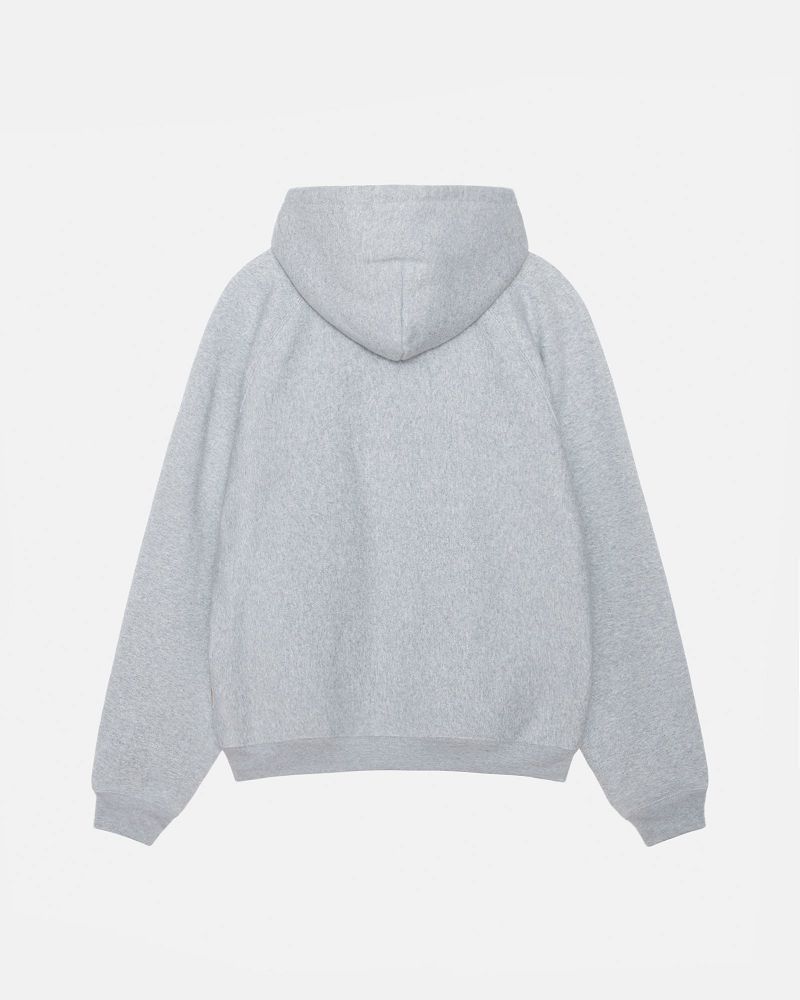 STUSSY FLEECE RAGLAN HOODIE Grise | STUSSY-56282