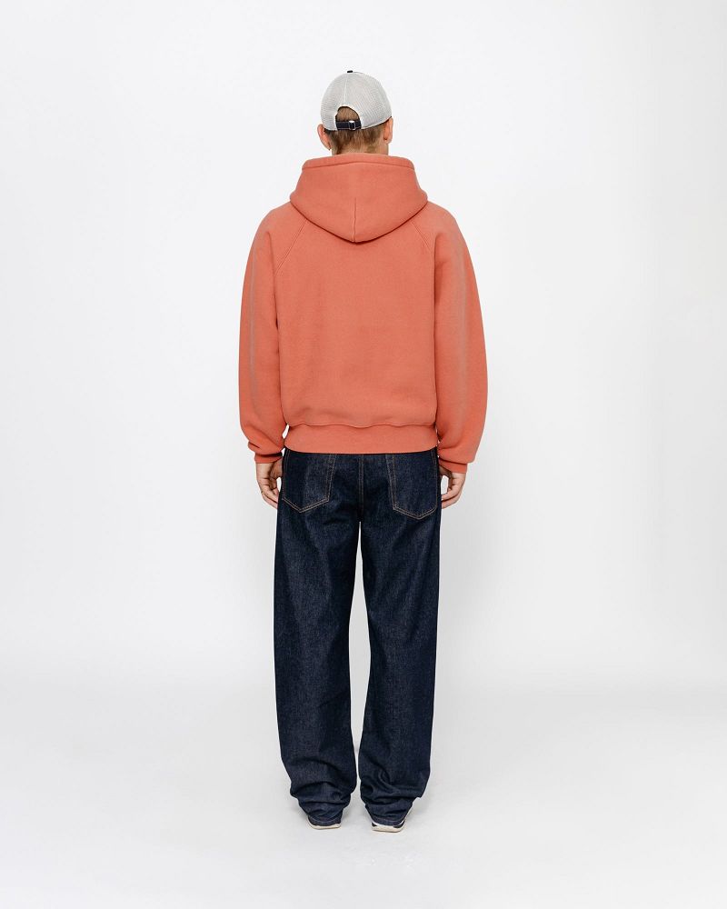 STUSSY FLEECE RAGLAN HOODIE Rouge Foncé | STUSSY-56286