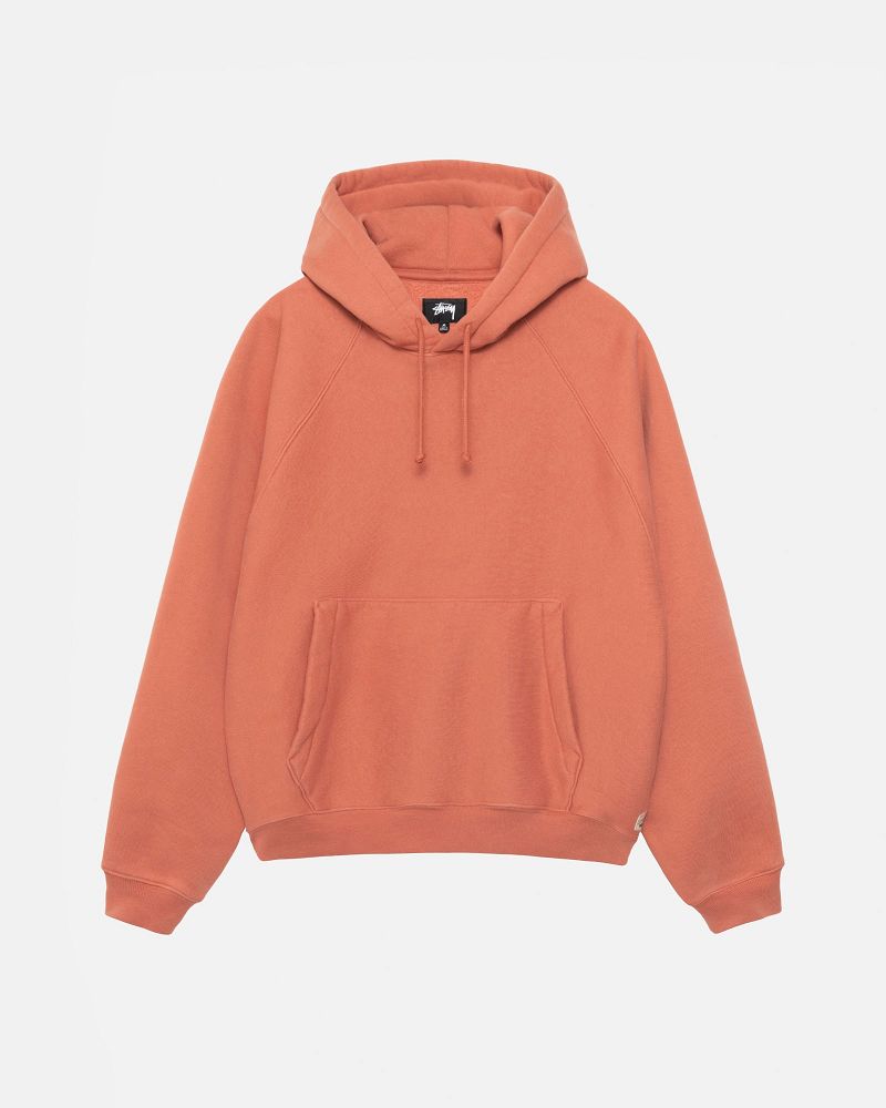 STUSSY FLEECE RAGLAN HOODIE Rouge Foncé | STUSSY-56286